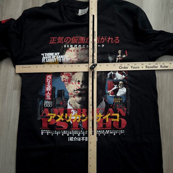 American Psycho Rucking Fotten Limited Print Long Sleeve T-Shirt Men Sz Medium - Picture 7 of 11